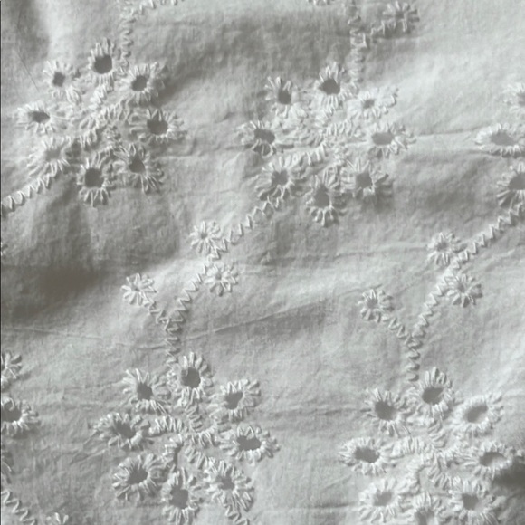 Addition Elle Wrap Dress Size 16 White Eyelet Puff Sleeve - Picture 5 of 6